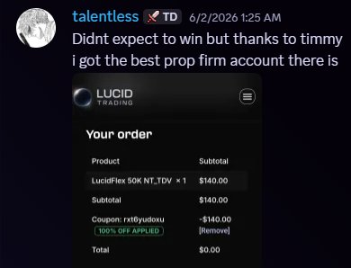 Giveaway winner talentless